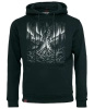 Bluza męska z kapturem VOYOVNIK "Fireside Escape (mono)" - czarna