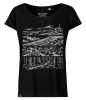 Koszulka damska oversize VOYOVNIK "Beyond The Ridge (mono)" - czarna
