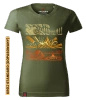 Koszulka damska standard VOYOVNIK "Campcraft Stories" - khaki