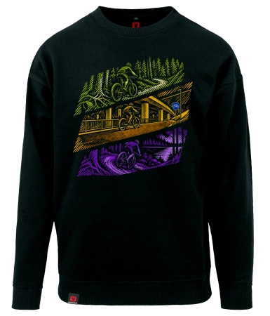 Bluza męska VOYOVNIK "MTB Flow" - czarna