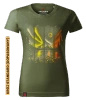 Koszulka damska standard VOYOVNIK "Northern Stillness" - khaki