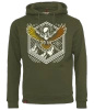 Bluza męska z kapturem VOYOVNIK "Summit Wings" - olive
