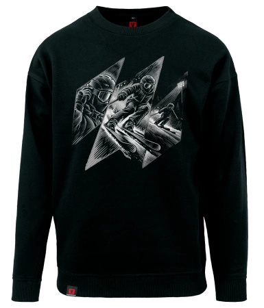 Bluza męska VOYOVNIK "Edge Rush (mono)" - czarna