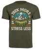 Koszulka męska VOYOVNIK "Trek More, Stress Less (V2)" - olive