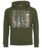 Bluza męska z kapturem VOYOVNIK "Trail Chapters (mono)" - olive